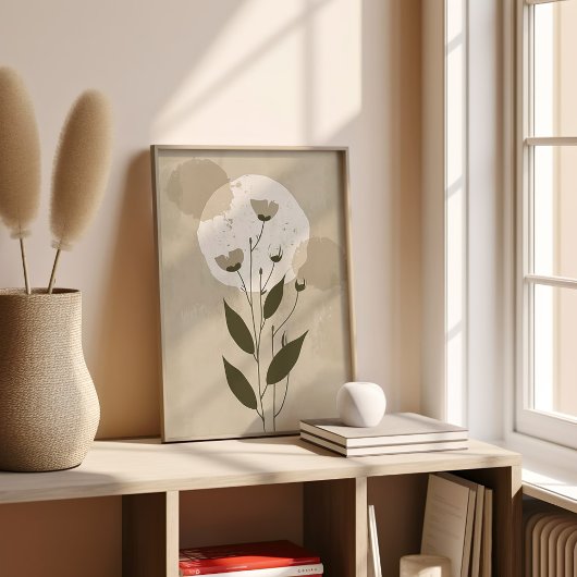 Boho Botanische Bloem Poster