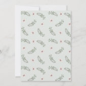 Boho Botanische Bloemen Eucalyptus Bruiloft Kaart (Achterkant)