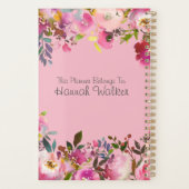 Boho Botanische Bloemen Leven is Tough My Darling Planner (Achterkant)