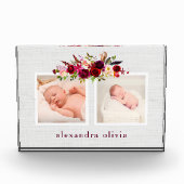 Boho Botanische Bloemen Met Twee Foto'S Op Zacht G (Voorkant)