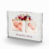 Boho Botanische Bloemen Met Twee Foto'S Op Zacht G (Rechts)