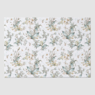 Boho Botanische Bloemenvlinders Decoupage Tissuepapier