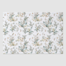  Boho Botanische Bloemenvlinders Decoupage Tissuepapier