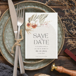 Boho Botanische Bohemian Floral Wedding Save The Date