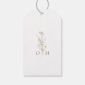 Boho Botanische bruiloft gunst Label Cadeaulabel (Achterkant)