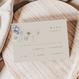 Boho Botanische Bruiloft RSVP Behuizing Kaart