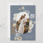 Boho Botanische Bruiloft Save the Date Kaart (Voorkant)