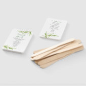 Boho Botanische Groene Waterverf Leidt weg Handwaaier (Niet-gemonteerd)