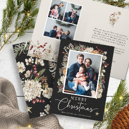 Boho Botanische Kerst Kaart