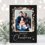 Boho Botanische Kerst Wenskaart Kaart