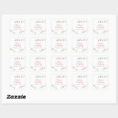 Boho Botanische Kerstvakantie familie Vierkante Sticker (Vel)