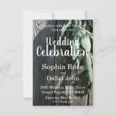 Boho botanische kruid verlaat rustiek Schuur-hout  Kaart (Voorkant)