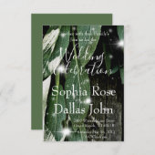 Boho botanische kruid verlaat rustiek Schuur-hout Kaart (Voorkant / Achterkant)