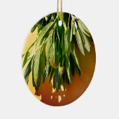 Boho botanische kruidbladeren keramisch ornament (Rechts)