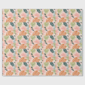 Boho Botanische Kunst: Natuur geïnspireerd Abstrac Cadeaupapier (Vlak)