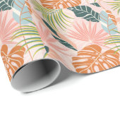 Boho Botanische Kunst: Natuur geïnspireerd Abstrac Cadeaupapier (Rol Hoek)