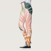 Boho Botanische Kunst: Natuur geïnspireerd Abstrac Leggings (Links)