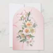 Boho Botanische Kunstenaarsschets Tuin Bruiloft Kaart (Achterkant)