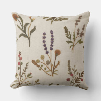 Boho Botanische Kussen – Delicate Wilde Bloemenkus