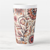 Boho Botanische Latte Mok 12 & 17 oz (Voorkant)