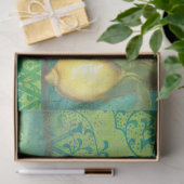 BOHO Botanische Lemon Ephemera ontkoppeling Tissuepapier (Geschenk)