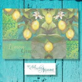 BOHO Botanische Lemon  Ephemera ontkoppeling Tissuepapier
