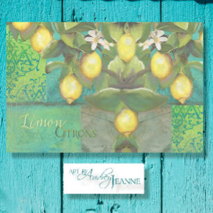 BOHO Botanische Lemon  Ephemera ontkoppeling Tissuepapier
