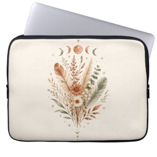 Boho Botanische Maanfasen Laptop Hoes | Waterco