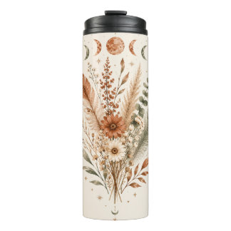Boho Botanische Maanfasen Thermosfles