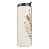 Boho Botanische Maanfasen Thermosfles (Gedraaid links)
