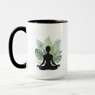 Boho Botanische Meditatie Yoga Mok