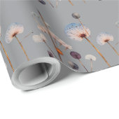 Boho Botanische Oude Persbloemen Patroon Cadeaupapier (Rol Hoek)