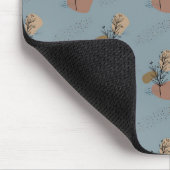 Boho Botanische Patroon Mocha Mousse en accenten Muismat (Hoek)