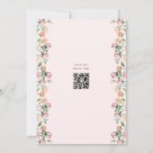 Boho Botanische Romantiek QR Save The Date (Achterkant)