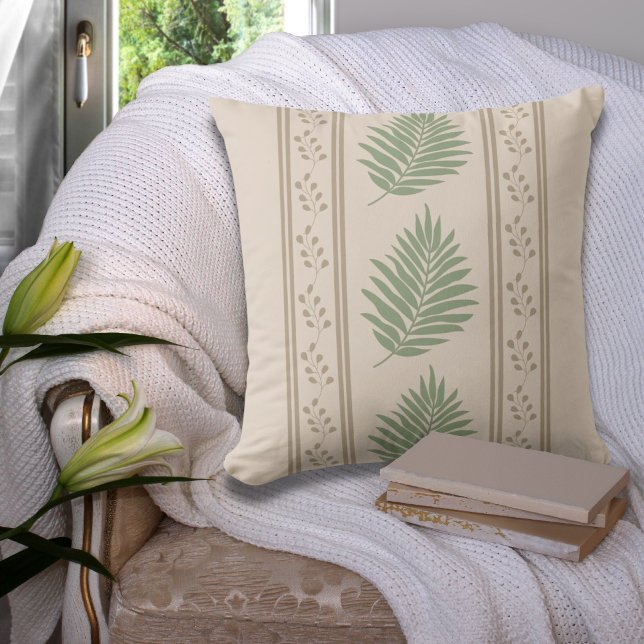 Boho Botanische Square Mode Pillow Kussen (Creator heeft geüpload)
