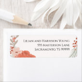 Boho Botanische stoffen Etiket (Insitu)