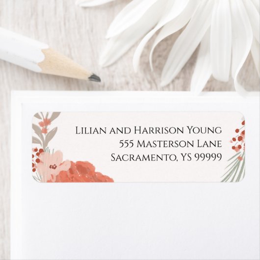 Boho Botanische stoffen Etiket (Insitu)