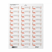 Boho Botanische stoffen Etiket (Full Sheet)