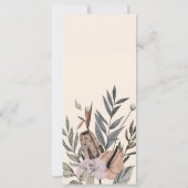 Boho Botanische Tuin - Bloemenillustratie Kaart (Achterkant)