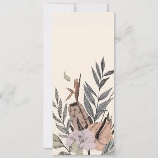 Boho Botanische Tuin - Bloemenillustratie Kaart