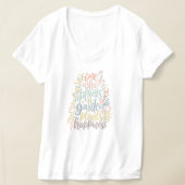 Boho Botanische Tuinier Quote T-shirt (Laagn)