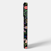 Boho Botanische Waterverf Bloemen Zwart Case-Mate iPhone Case (Achterkant / Links)
