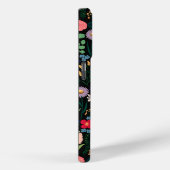 Boho Botanische Waterverf Bloemen Zwart Case-Mate iPhone Case (Achterkant / Rechts)