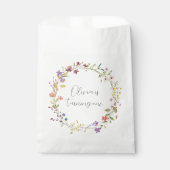 Boho Botanische Wildbloem 1e Verjaardagsfeest Bedankzakje (Voorkant)