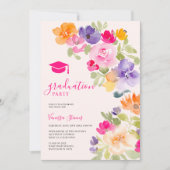 Boho botanische wilde bloem bloemenafstuderen kaart (Voorkant)