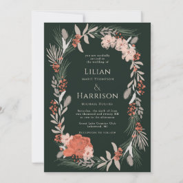 Boho botanische woesteling kaart