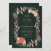 Boho botanische woesteling kaart (Voorkant / Achterkant)