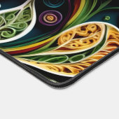 Boho Botanische Zentangle Bloemen Bureaumat (Hoek)