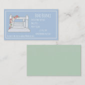 Boho Bounce Castle Opblaasbare Party Rentals Visitekaartje (Voorkant / Achterkant)