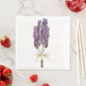 Boho Bouqet van Lavender Guest Paper Hand Towel Servet (Insitu)